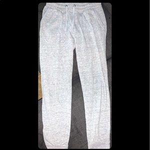 light grey cotton sweatpants